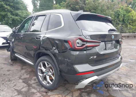 2023 BMW X3 xDrive30I z USA, uszkodzony, nr VIN 5UX53DP05P9R38820
